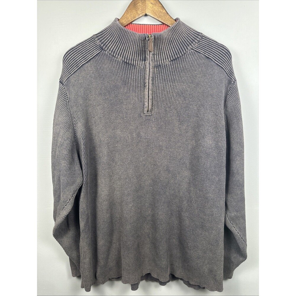 Levi Strauss & Co. Quality Sweaters 1/2 Zip Brown Men’s 2XL 100% Cotton